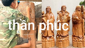 Phúc ^^ Điêu khắc tượng thần phúc trong bộ tam đa tập 1sculpture of the god holding the grand