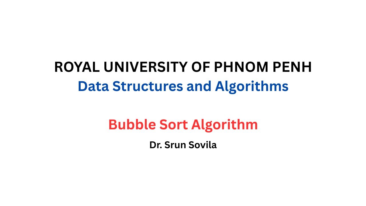 Bubble Sort Algorithm