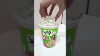 ASMR Cup Noodles 🍜 Cozy Crunch &amp; Stir Sounds #food #cupnoodle #asmr #foodie #easy #shorts #yt