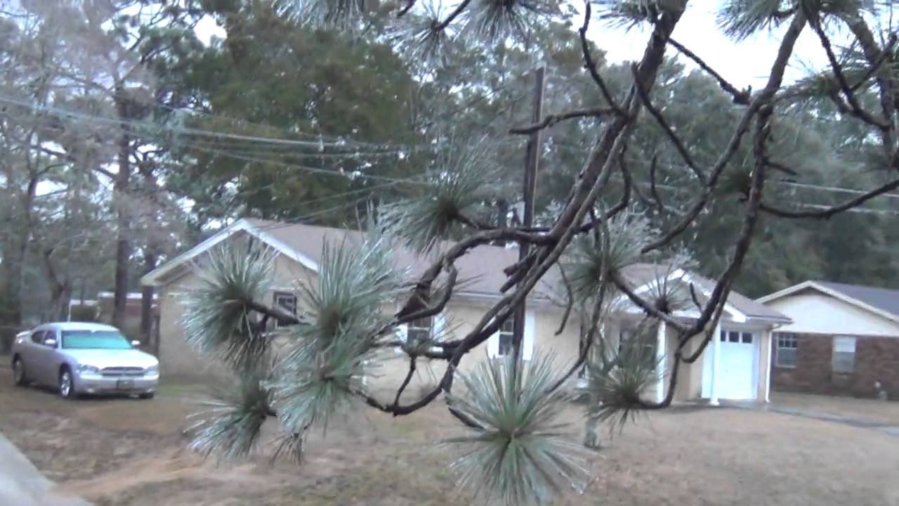 Pensacola, FL Ice/Snowstorm 20140128 Part 2 YouTube