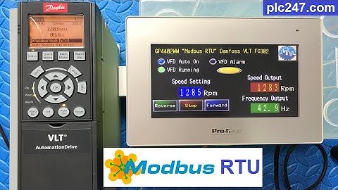 Proface HMI "Modbus RTU" Danfoss FC302 Tutorial