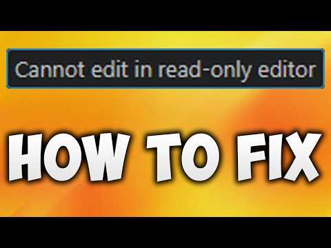How to Fix Cannot Edit in Read-only Editor VSCode or Visual Studio Code