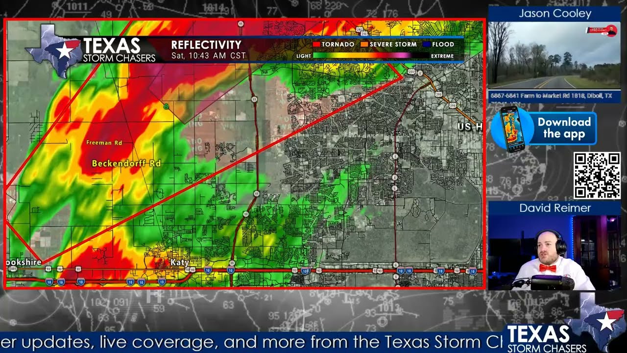 December 28, 2024 • Houston to Port Arthur Tornado Outbreak As It ...