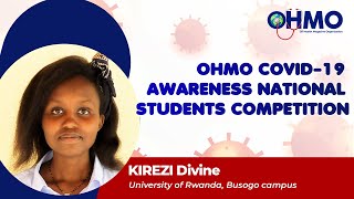 Coronavirus Global Awareness in Rwanda - KIREZI Divine from University of Rwanda (ENTRY 20)