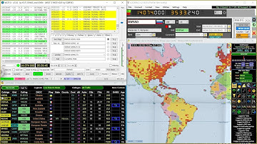 FT8 - WSJT-X - GridTracker - LOG4OM - Working Together - Demo by 9Z4RG