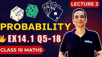 Probability Class 10 | NCERT Solutions Ex 14.1 Q5–18 | CBSE Maths Chapter 14