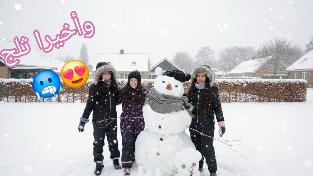 تحقق حلم ليلاس ولعبت بالثلج قبل ماتروح عالعملية