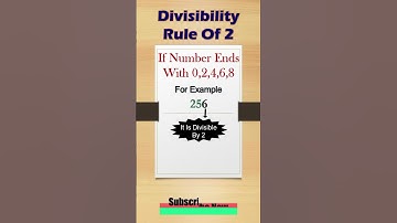 divisibility rule of 2 | divisibility rules | #shorts #shortsfeed #viralshorts #youtubeshorts #short
