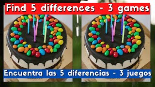 Find 5 differences - 3 games / Encuentra las 5 diferencias - 3 juegos screenshot 4