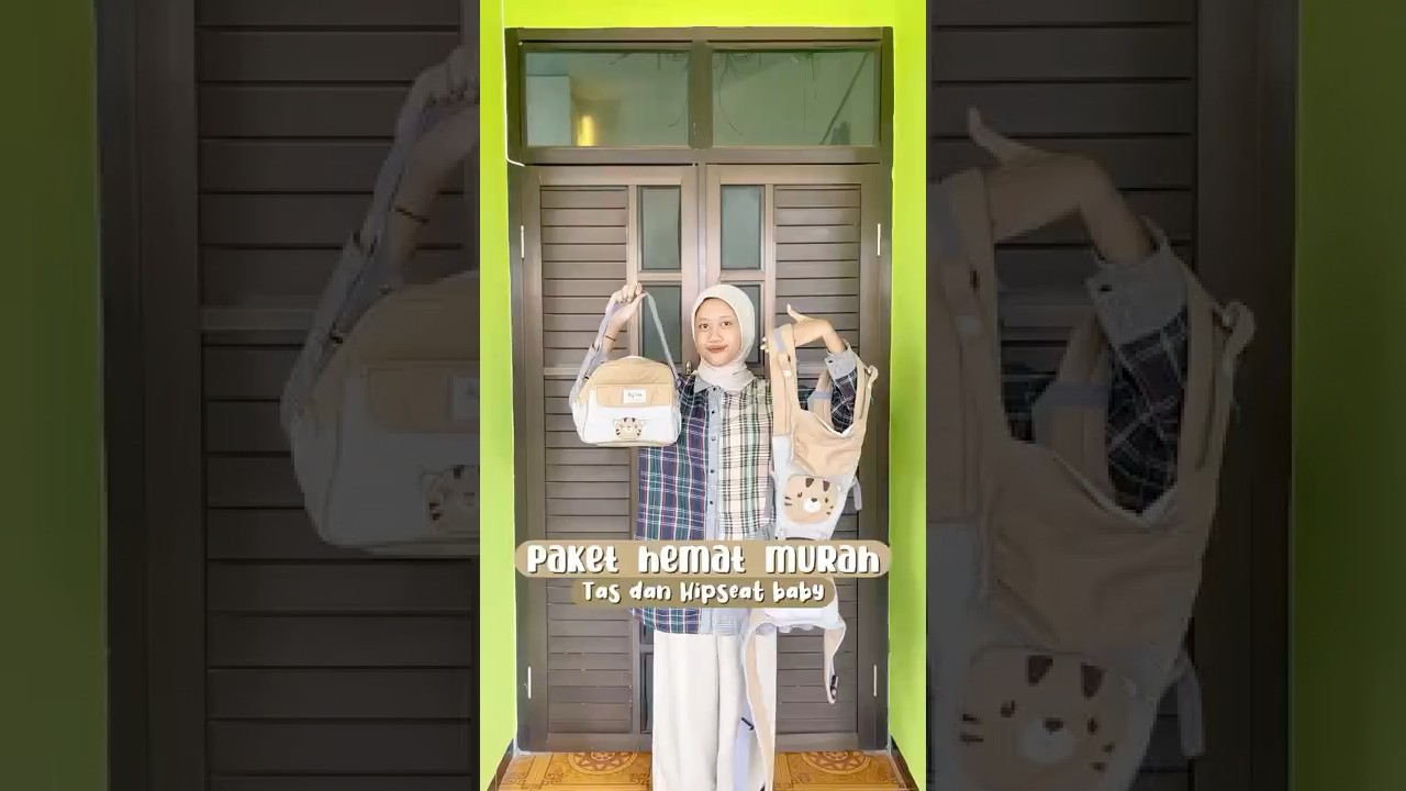 Paket bulding hemat Hipseat dan tas bayi.