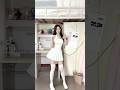 china bonita bailando en minifalda blanca y blusa blanca #asiatica #china