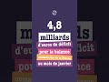 4,8 milliards d'euros de déficit |