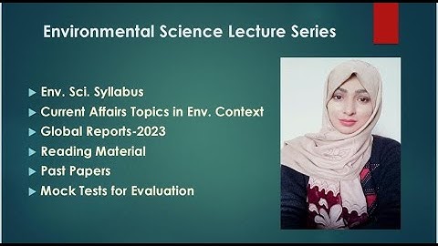 Environmental Science Lectures Complete Plan by Tayba Hafeez