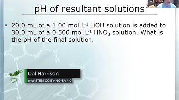 Calculate resultant pH after neutralisation | Acids and bases | meriSTEM