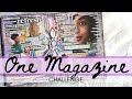 Face Anything | One Magazine Challenge #12 | Magazine Collage Art Journal Page