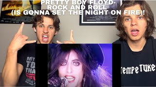 Twins React To Pretty Boy Floyd- Rock and Roll (Is Gonna Set The Night On Fire)!!!!