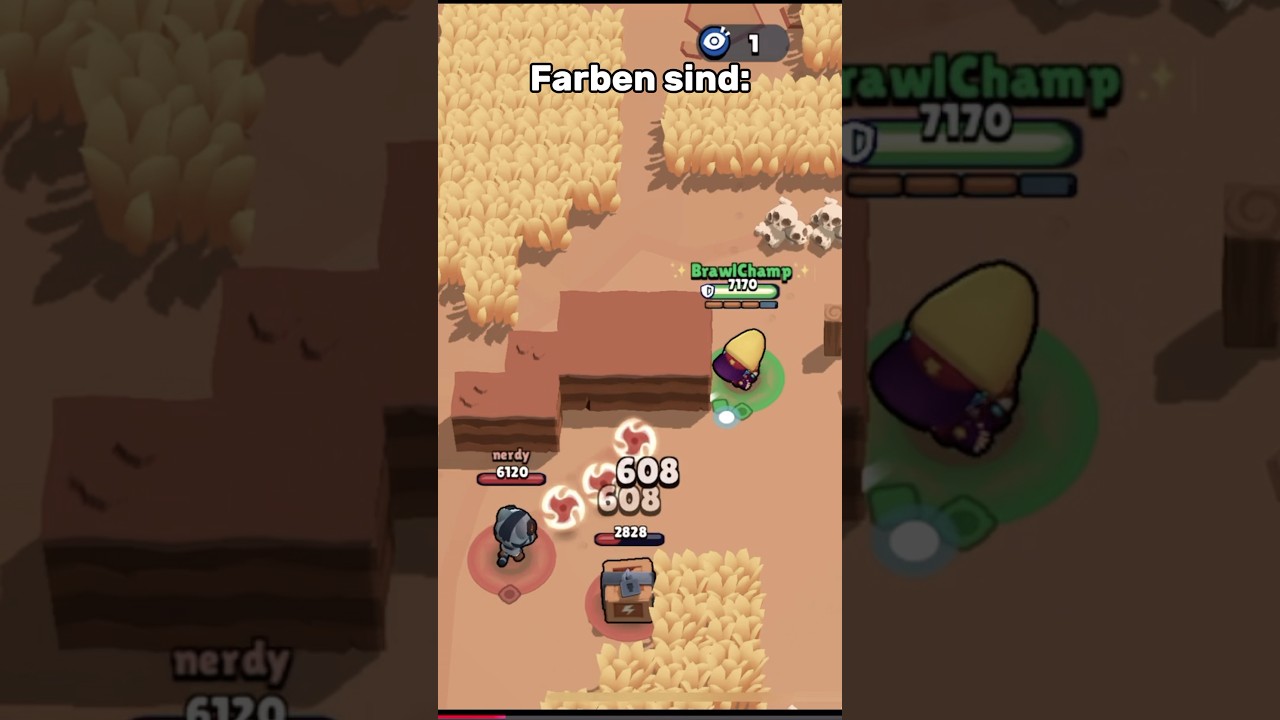 Brawl Stars, schwarz-weiß vs Farbe 