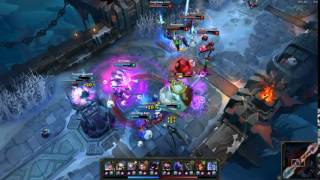 GALIO, RYZE & NUNU ULTI COMBO! PENTAKILL!!