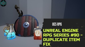 Unreal Engine 5 RPG Tutorial Series #90 - Duplicate Item Fix #ue5 #unrealengine