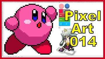 How To Draw Kirby In Excel [Pixel Art 014]
