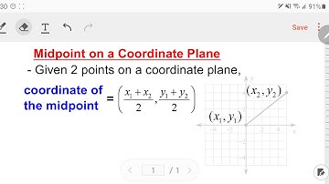 Find the Midpoint of a segment on the coordinate plane