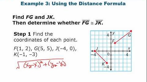 Geometry: Midpoint and Distance Formulas Lesson Video