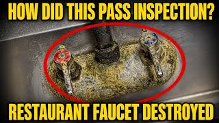 Old broken commercial faucet ￼