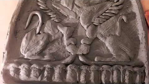 Ancient Greek Sphinx Relief by Roberta Nieto