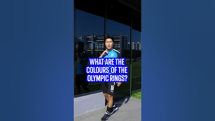 What are the colours of the Olympic rings? 🤔
