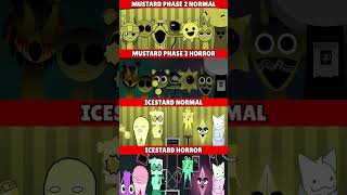 Incredibox Sprunki Mustard Phase 2 Normal Vs Horror Vs Icestard Normal Vs Horror Mix Version