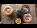 How to Make Miniature Truck Wheels from Wood