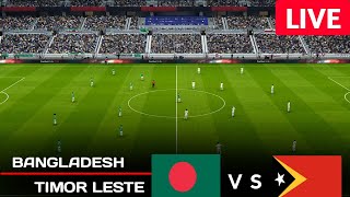 LIVE NOW: Bangladesh U17 VS Timor Leste U17 | Full Match Gameplay | eFootball PES 2025 Simulation