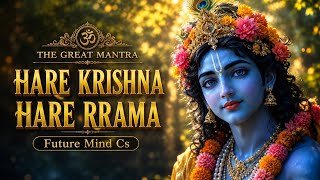 Morning Krishna Mantra 🌸 Hare Krishna Hare Rama | Divine Meditation Bhajan | Future Mind Cs