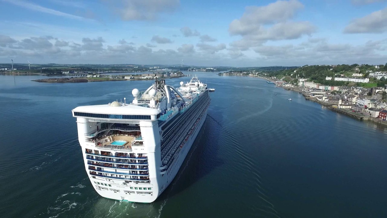 Caribbean Princess arriving Cobh Co Cork 2nd July 2017 YouTube