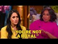 Jennifer Hudson Destroys Meghan Markle On Live TV After Heated Argument