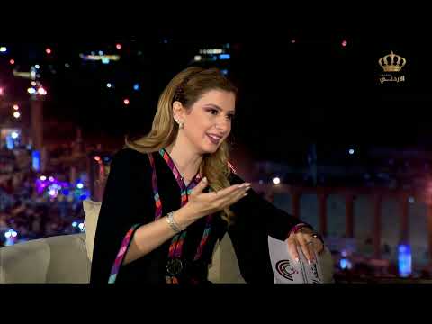 لقاء محمد علي بن حبيب القائم بأعمال السفارة التونسية في الأردن مهرجان جرش للثقافة والفنون 2023