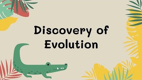 Discovery of Evolution