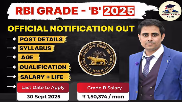 RBI Grade B 2025 Notification Out | RBI Grade B Syllabus, Salary, Cut Off & Strategy | RBI Grade B