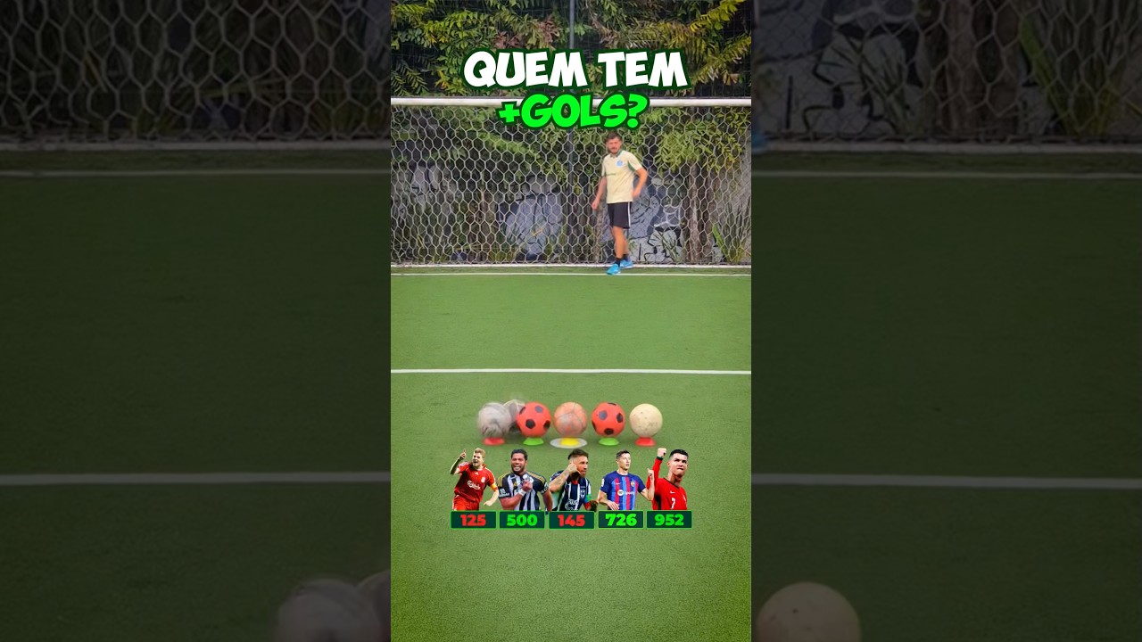 ⚽️ QUEM CONSEGUE MAIS GOLS? #shorts #futebol #futcerto