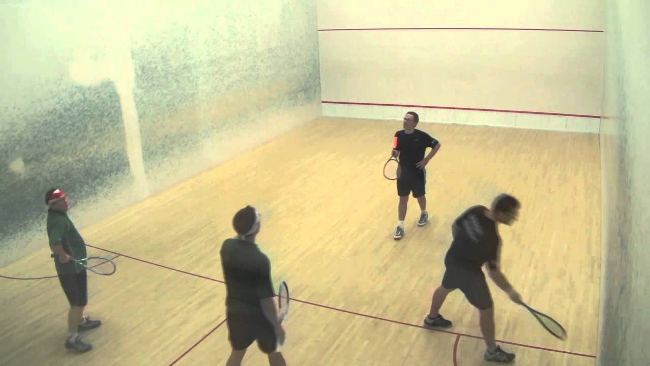 Squash Doubles Game 4 ISDA NYAC Park Russell Jensen Leach Quarter YouTube