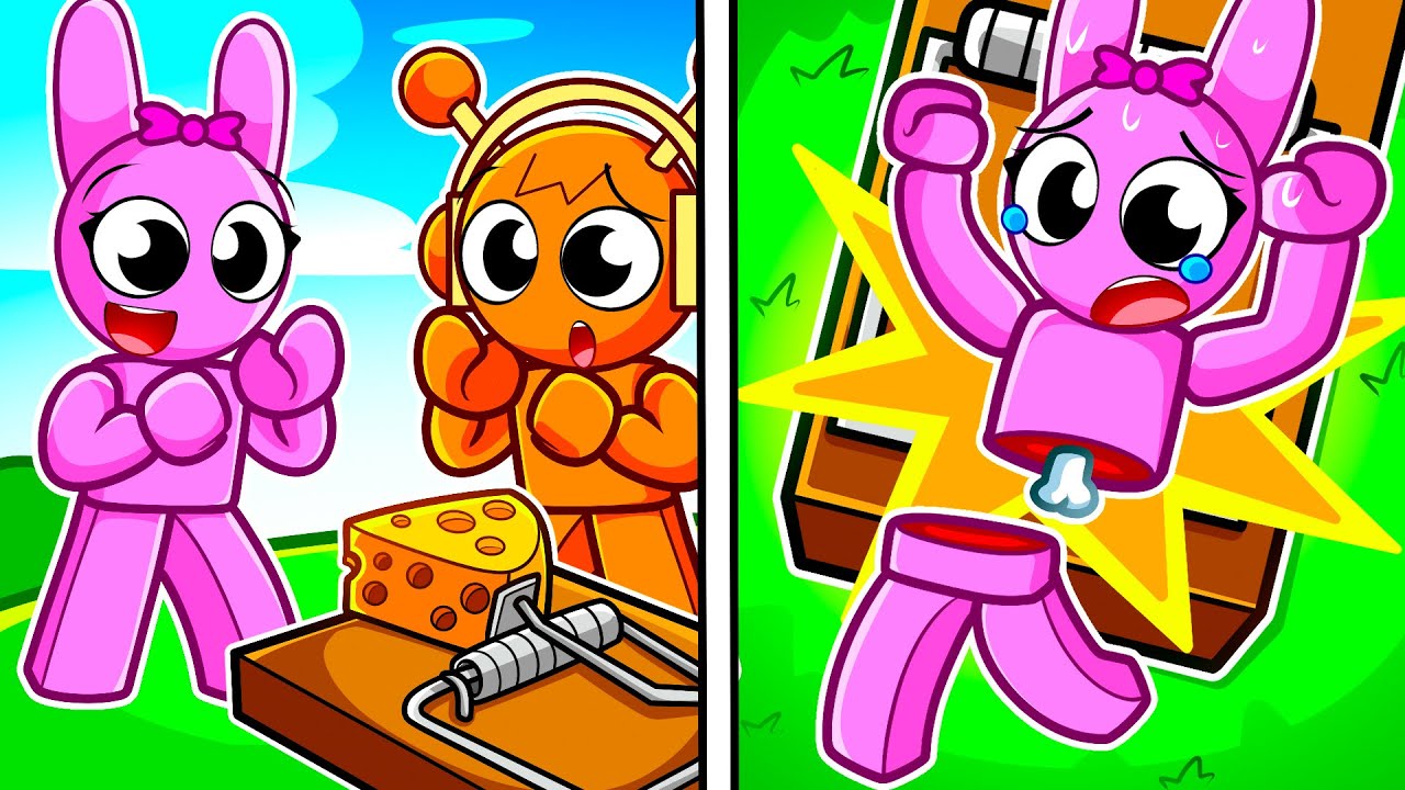 Pink e Oren jogam DESAFIOS ASSUSTADORES no ROBLOX