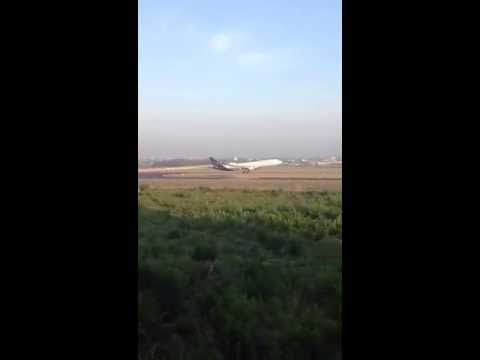 Brussels Airlines a330 landing at Brussels Airport