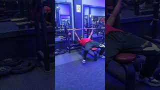 Road to 110 kg (barloaded 45kg )#powerlifting #benchday #beginner #buildstrength #musclebuliding