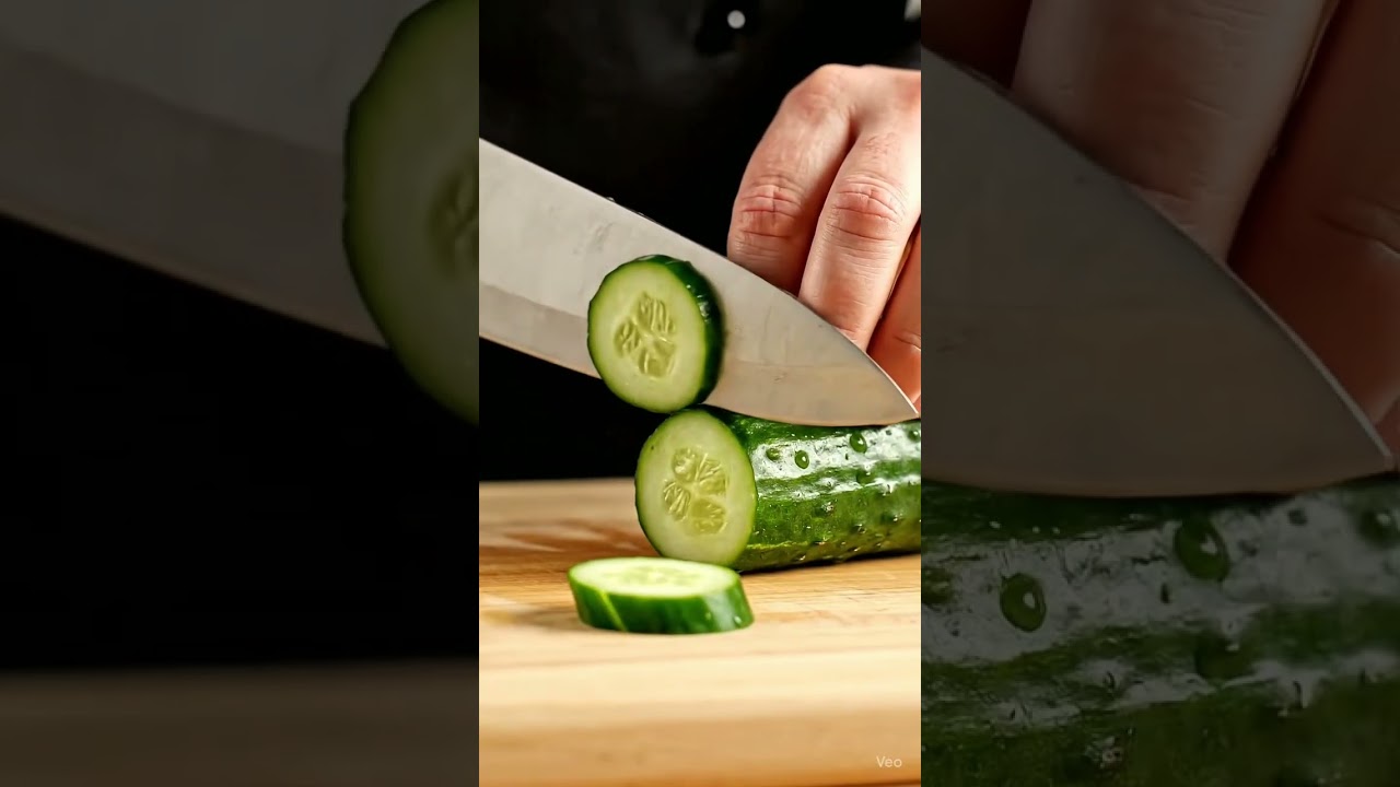 cucumber  cutting  asmr