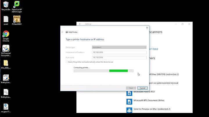 Add printer by IP windows 10