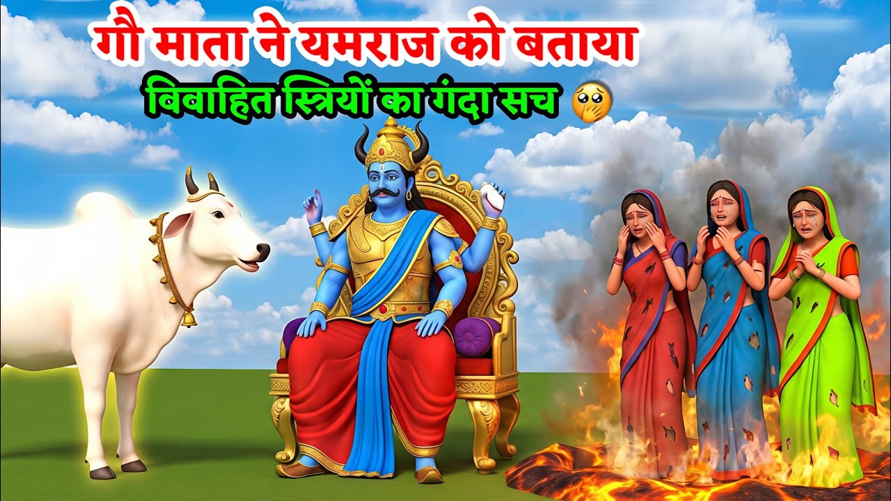 स्त्री जन्म से क्यों डरी गौ माता? 😱 यमराज का बड़ा फैसला | रसोई की पहली रोटी का रहस्य 🤯