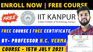 IIT Kanpur Free Courses With Free Certificate | IIT Certified Free Online Course | Students Eligible