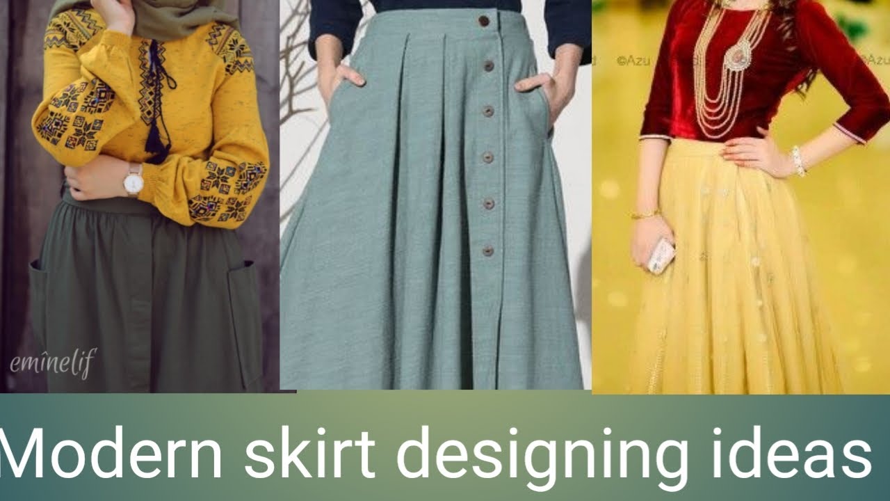 Most beautiful eastern western skirt blouse designing ideas.hijabi ...