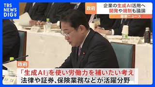 「労働生産性の向上が期待される」政府がChatGPTなど“生成AI”の民間企業利用、後押しへ　議論開始｜TBS NEWS DIG