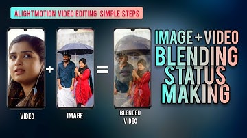 Video + Image Blending status Editing  | Alight motion
